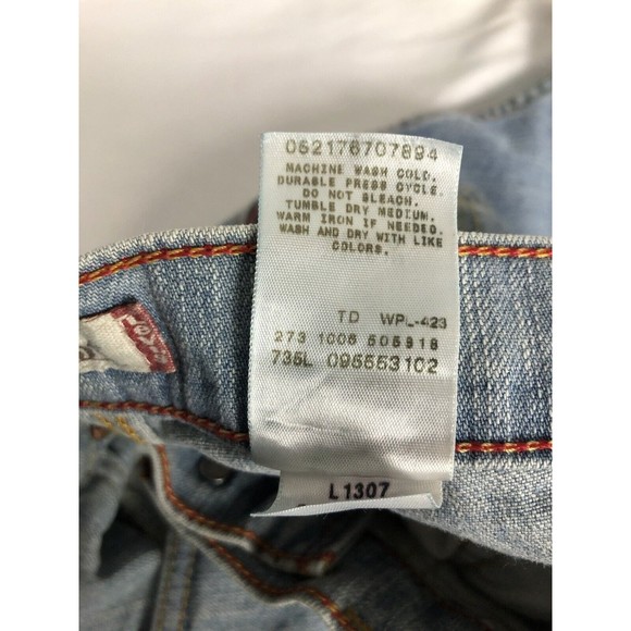 Vtg Womens Levi's 550 Sz. 16 Relax Fit High Rise Light Wash Boot Cut Jeans - Picture 10 of 16